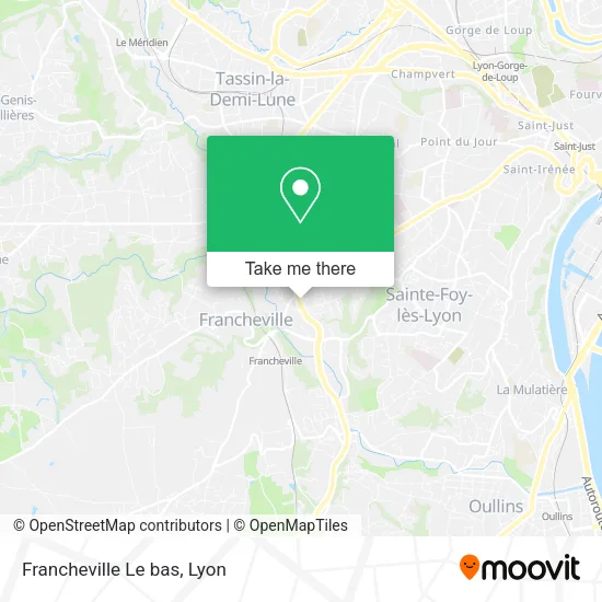 Francheville Le bas map
