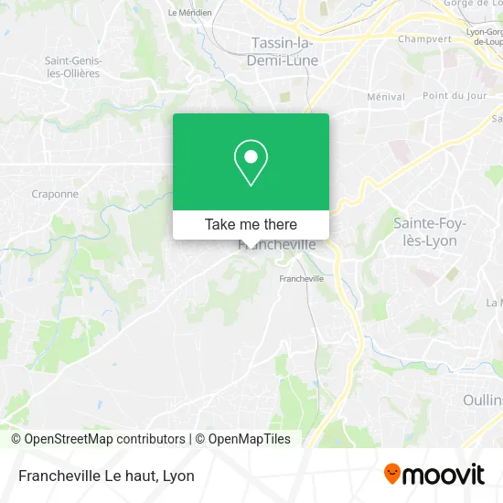 Francheville Le haut map