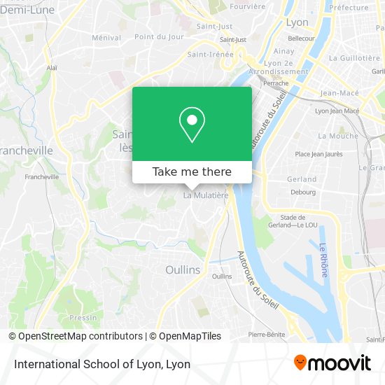 International School of Lyon map