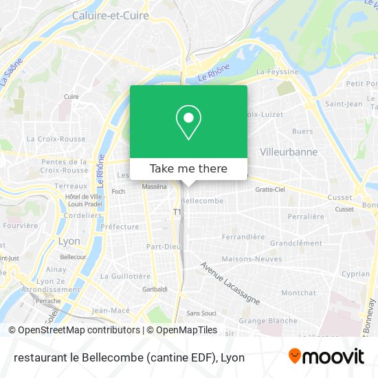 restaurant le Bellecombe (cantine EDF) map