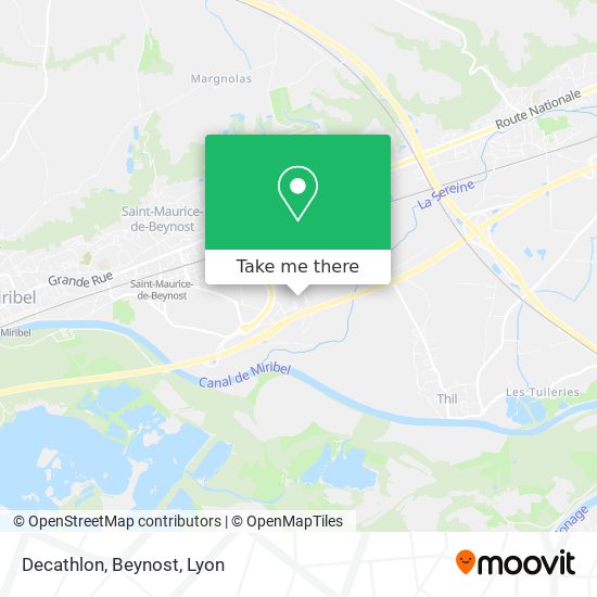 Decathlon, Beynost map