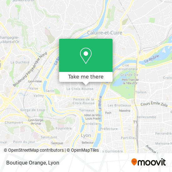 Mapa Boutique Orange