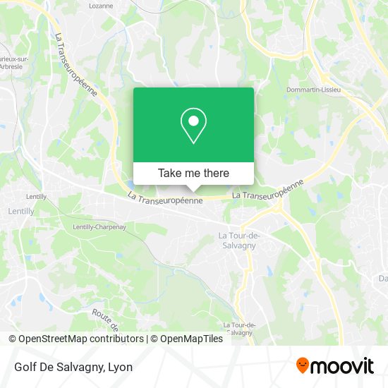 Mapa Golf De Salvagny