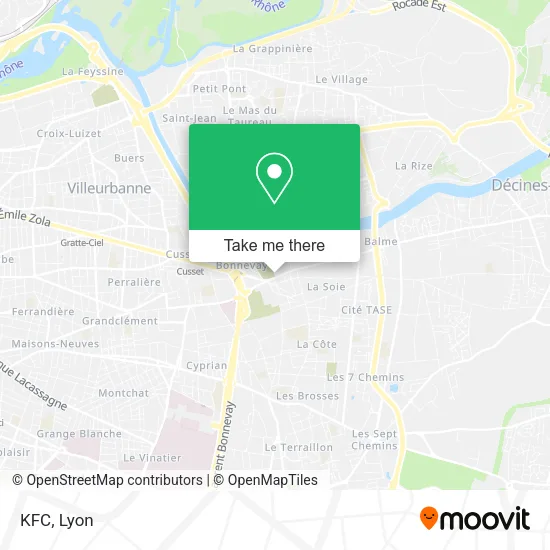 KFC map