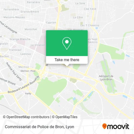 Commissariat de Police de Bron map