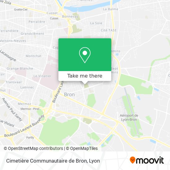 Cimetière Communautaire de Bron map