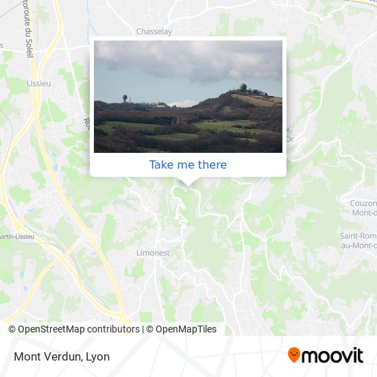Mapa Mont Verdun