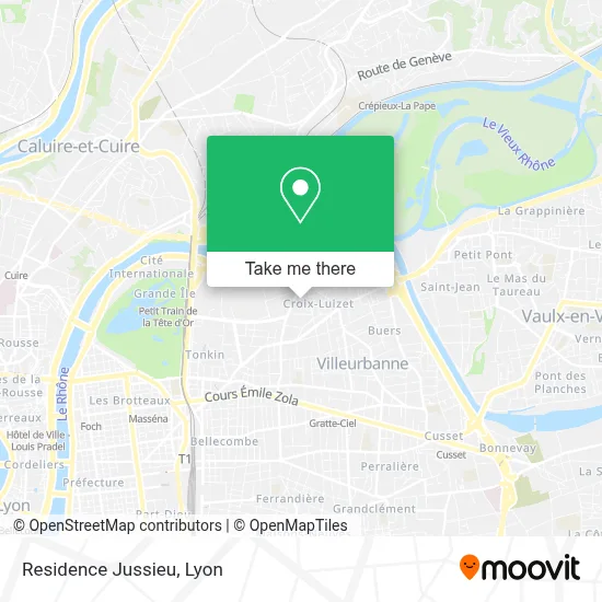 Residence Jussieu map