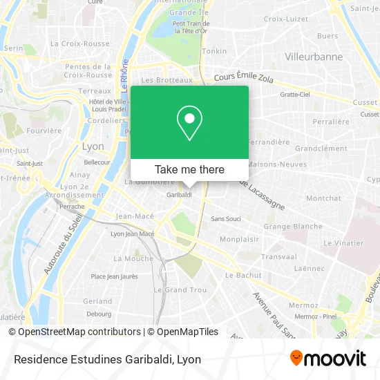Residence Estudines Garibaldi map