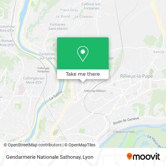 Gendarmerie Nationale Sathonay map