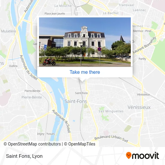 Saint Fons map