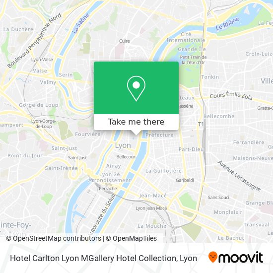 Hotel Carlton Lyon MGallery Hotel Collection map