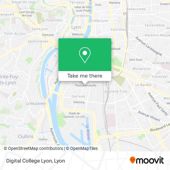 Digital College Lyon map