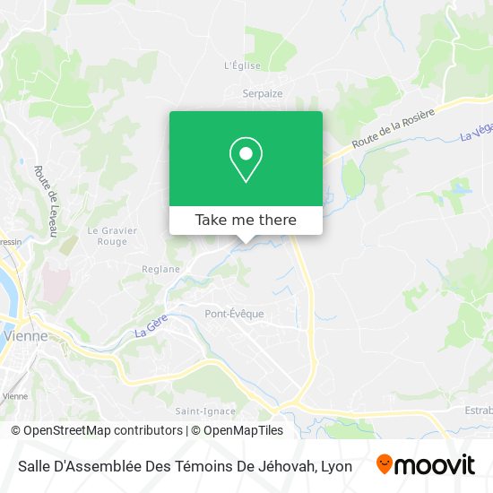 Salle D'Assemblée Des Témoins De Jéhovah map