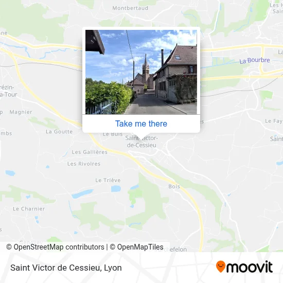 Saint Victor de Cessieu map