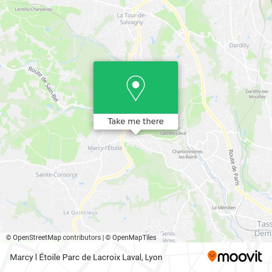Marcy l Étoile Parc de Lacroix Laval map