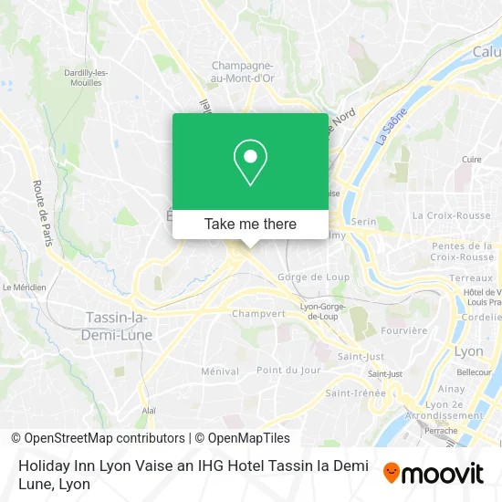 Holiday Inn Lyon Vaise an IHG Hotel Tassin la Demi Lune map