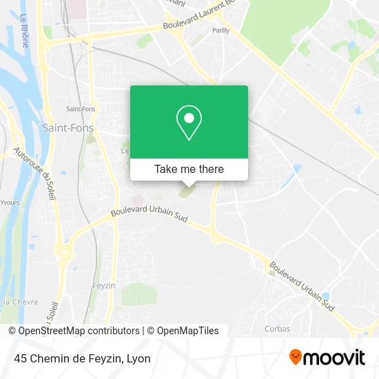 45 Chemin de Feyzin map