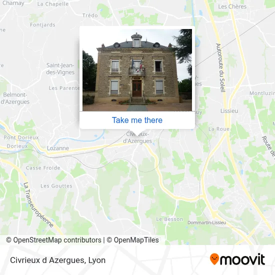 Civrieux d Azergues map