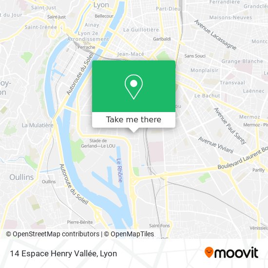 14 Espace Henry Vallée map