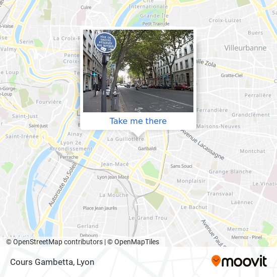 Cours Gambetta map