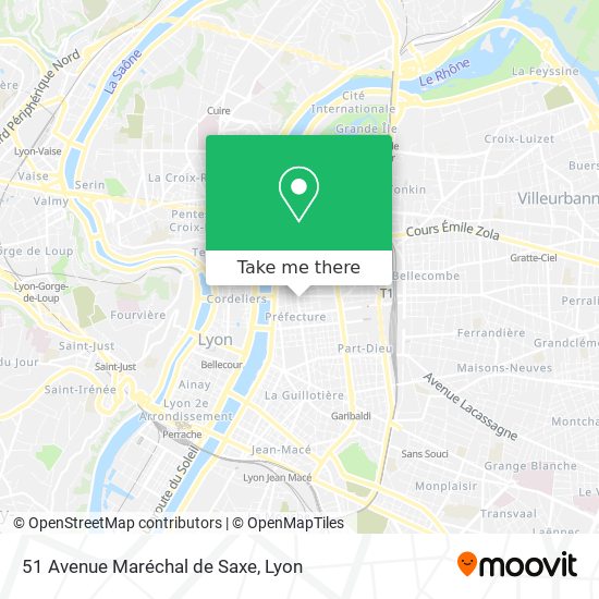 51 Avenue Maréchal de Saxe map