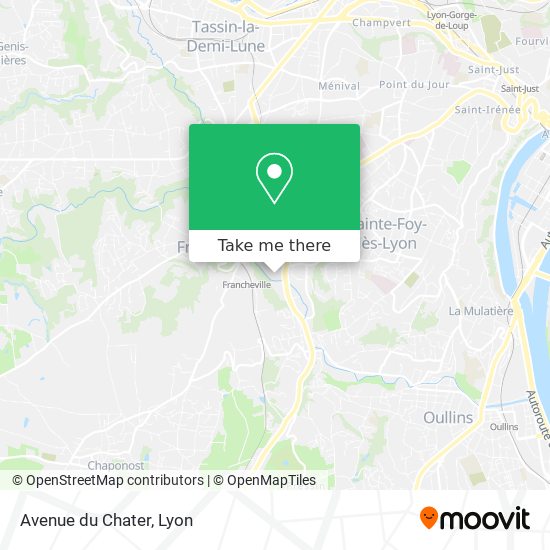 Avenue du Chater map