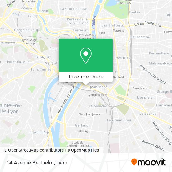 14 Avenue Berthelot map