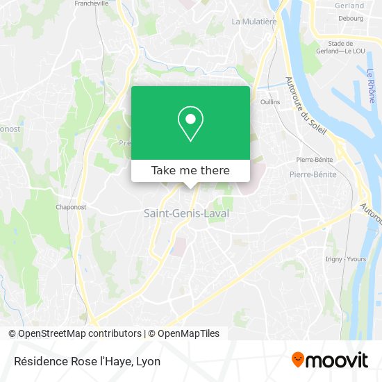 Résidence Rose l'Haye map