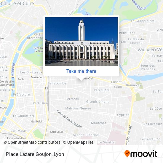 Place Lazare Goujon map