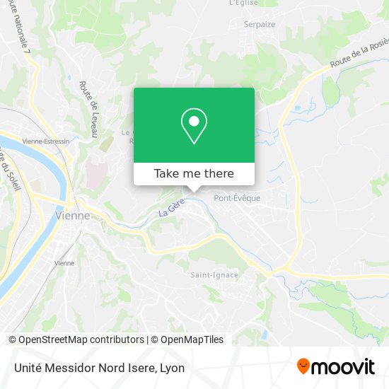 Unité Messidor Nord Isere map