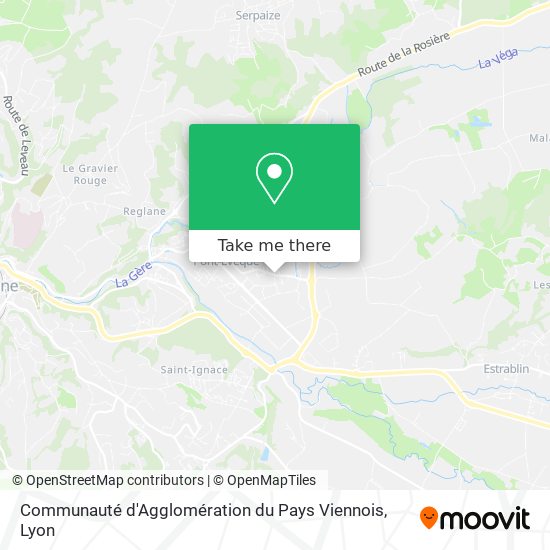 Communauté d'Agglomération du Pays Viennois map