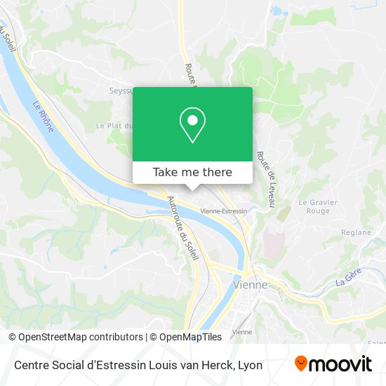 Centre Social d'Estressin Louis van Herck map
