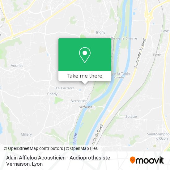 Alain Afflelou Acousticien - Audioprothésiste Vernaison map