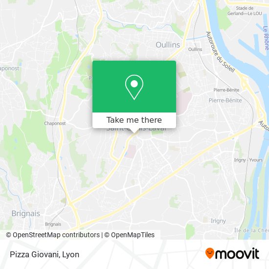 Pizza Giovani map