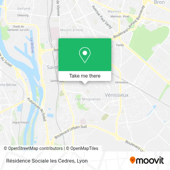 Résidence Sociale les Cedres map