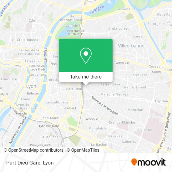 Part Dieu Gare map