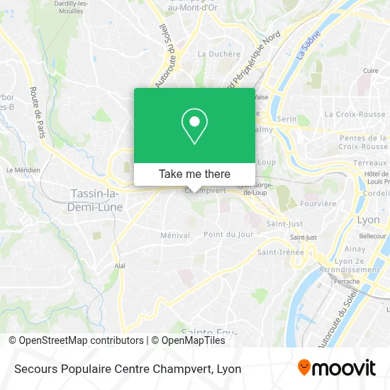 Secours Populaire Centre Champvert map