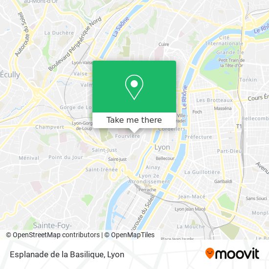 Esplanade de la Basilique map