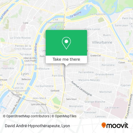 David André-Hypnothérapeute map