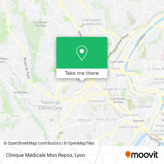 Clinique Médicale Mon Repos map