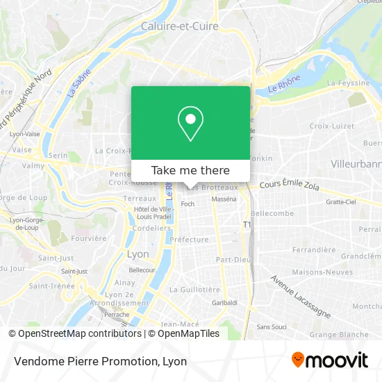 Vendome Pierre Promotion map