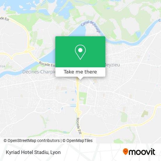 Kyriad Hotel Stadiu map