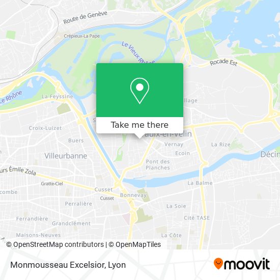 Monmousseau Excelsior map
