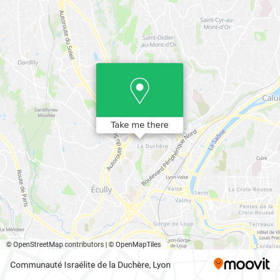 Communauté Israélite de la Duchère map