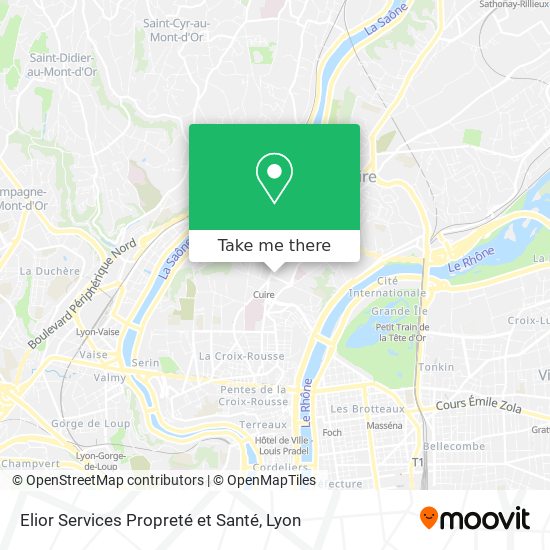 Elior Services Propreté et Santé map