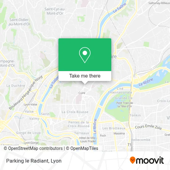Parking le Radiant map