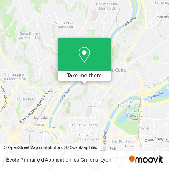 École Primaire d'Application les Grillons map