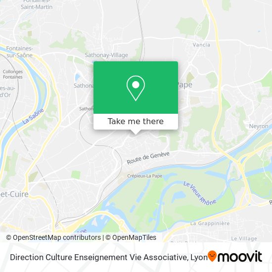 Direction Culture Enseignement Vie Associative map