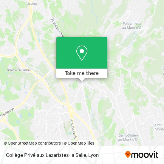Collège Privé aux Lazaristes-la Salle map